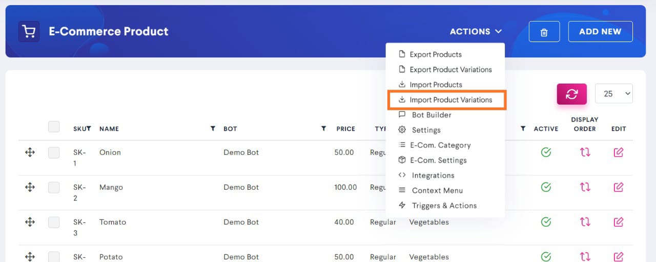 How to bulk import Product Variants using excel? – botbaba.io