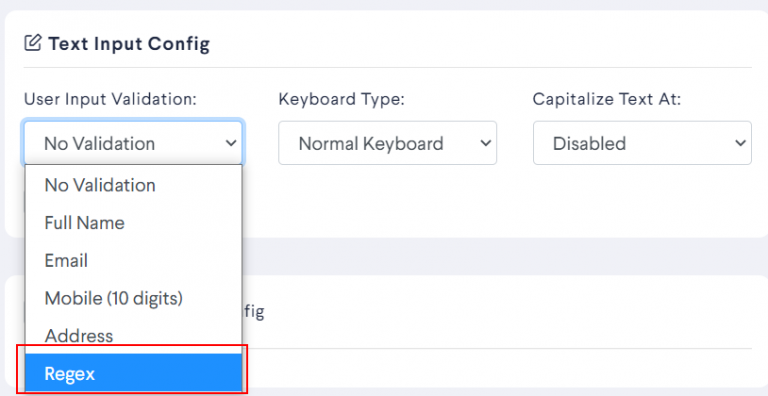 Regex Validation Example