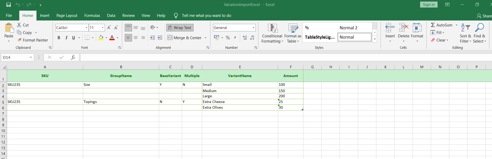 How to bulk import Product Variants using excel? – botbaba.io image.